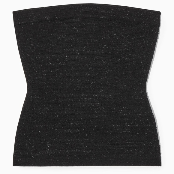 NWT- COS Sparkly Textured Bandeau Top - Picture 2 of 16
